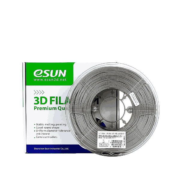 Пластик для 3D печати eSUN PETG, 1 кг, серебристый