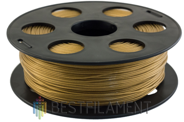 PLA пластик Bestfilament, 1 кг, 2.85 мм, золотистый металлик