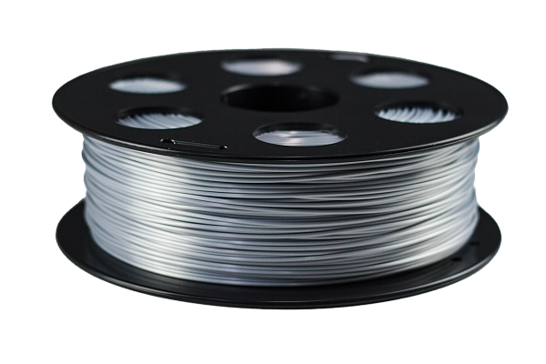 PLA-шелк пластик Bestfilament, 1 кг, 1.75 мм, cеребристый