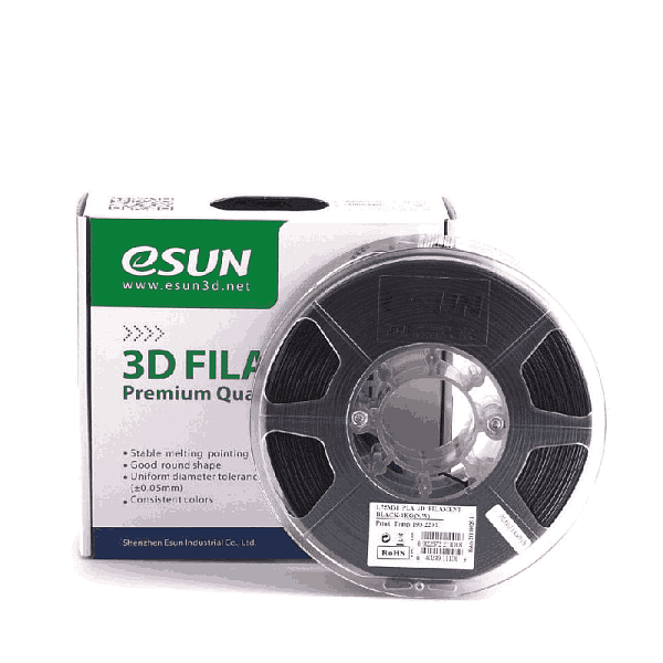 Пластик для 3D печати eSUN eLastic - Эластичная нить TPE, 1 кг, черный