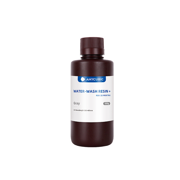Anycubic WATER-WASH Resin 0,5 КГ Серый