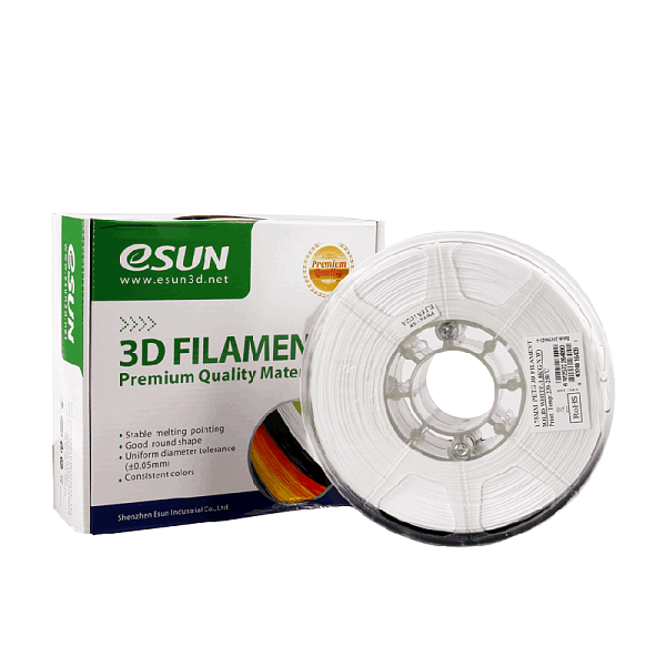 Пластик для 3D печати eSUN PETG, 1 кг, белый