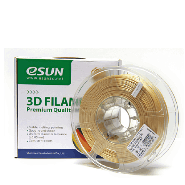 Пластик для 3D печати eSUN Wood - имитация светлого дерева, 1кг, натуральный
