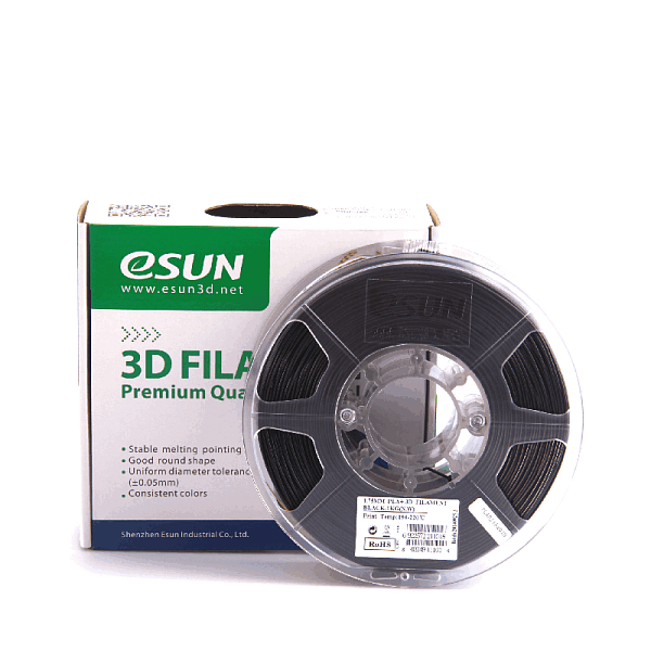 Пластик для 3D печати eSUN PLA+ 1кг, черный