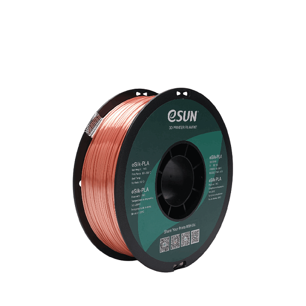 Пластик для 3D печати eSUN eSilk - шёлковый PLA, 1 кг, розовое золото