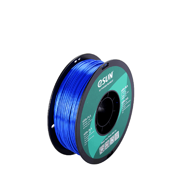 Пластик для 3D печати eSUN eSilk - шёлковый PLA, 1 кг, голубой
