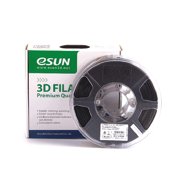 Пластик для 3D печати eSUN PLA 1кг, черный