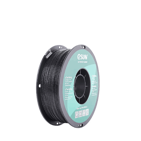 Пластик для 3D печати eSUN eTwinkling - мерцающий PLA, 1 кг, черный